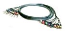 Multicore - 8 Klinkenstecker 6,3mm  auf 8 RCA-Stecker