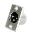 XLR Flanschstecker Einbau ( metall )