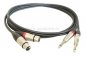 Preview: 2 x Klinkenstecker 6,3mm 2pol DAP X-type auf 2 x XLR-Buchse 3pol DAP X-type