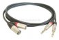 Preview: 2 x Klinkenstecker 6,3mm 2pol DAP X-type auf 2 x XLR-Stecker 3pol DAP X-type