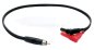 Preview: Messleitung-RCA-Stecker auf 2 x Bananenstecker 4mm Isoliert Gewinkelt