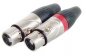 Preview: 2 x Klinkenstecker 6,3mm 2pol DAP X-type auf 2 x XLR-Buchse 3pol DAP X-type