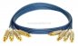 Preview: 4 RCA-Stecker metall auf 4 RCA-Stecker metall