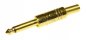 Preview: Klinkenstecker 6,3mm mono vergoldet auf Klinkenstecker 6,3mm mono vergoldet
