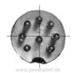 Preview: DIN-Stecker 8pol 270° grau