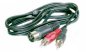 Preview: DIN-Stecker 5polig 3+5 bel. auf 2 x RCA-Stecker (standard) 1,2m