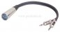 Preview: XLR-Stecker 4 polig auf 2x Miniklinkenstecker 3,5mm  0,2m