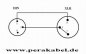 Preview: XLR-Stecker auf DIN-Buchse 3polig (Pin1 an 2)