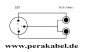 Preview: DIN-Stecker 3 polig auf 2x Klinkenstecker 6,3mm mono D ( 8x4/2x 0,22qmm)