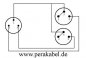Preview: DIN-Stecker 3 polig auf 2x XLR-Stecker ( 8x4/2x 0,22qmm)