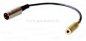 Preview: DIN-Stecker 3pol ( NYS 321G )-Pin 1+3 bel. auf Miniklinkenbuchse 3,5mm mono verg.