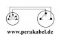 Preview: DIN-Stecker 5polig ( Neutrik NYS322G )- Pin 1+4 / 3+5 bel.  auf XLR-Stecker