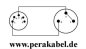 Preview: DIN-Stecker 5polig auf XLR-Buchse ( Pin 1+4 an 2 ;  Masse an 1+3 )