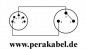Preview: DIN-Stecker 5polig ( Neutrik NYS322G )- Pin 1+4 bel.  auf XLR-Buchse