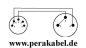 Preview: DIN-Stecker 5polig auf XLR-Stecker ( Pin 1+4 an 2 ;  Masse an 1+3 )