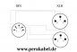 Preview: DIN-Stecker auf 2 XLR-Buchse ( 2x2x0,14 )