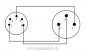 Preview: XLR-Buchse auf DIN-Stecker 5polig ( Neutrik NYS 322G ) ( DIN / Pin 1 an 2 ;  DIN / Pin 3 an 3 ; DIN / Pin 2 an 1-Masse )