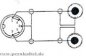 Preview: DIN-Stecker ( DIN 1+4/3+5 belegt ) auf 2 Klinkenstecker 6,3mm mono DAP AV-48