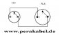 Preview: DIN-Stecker 3polig (Neutrik NYS 321)-Pin 1an2/Pin 2+3gebr. auf XLR-Buchse
