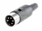 Preview: DIN-Kabel  Stecker 5polig 240° (Innenleiter 4x 0,25qmm)