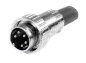 Preview: DIN-Kabel Stecker 5polig 240° Renkverschluß ( Innenleiter 4x 0,25qmm )