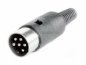 Preview: DIN-Kabel LK1-DIN-Stecker 6 polig ( alle Pins belegt ) 1x gewinkelt