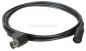 Preview: DIN-Kabel Verlängerung Stecker gew./Buchse 5polig 240°