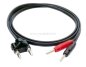 Preview: Doppel-Bananenstecker 4mm auf 2x Bananenstecker 4mm