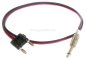 Preview: HiFi Lautsprecherkabel (2x0,75qmm) - Doppel-Bananenstecker (Schaltbrücke) auf Klinkenstecker 6,3mm mono