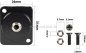 Preview: Klinkeneinbaubuchse 3,5mm stereo ( für Chassismontage )