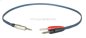 Preview: Miniklinkenstecker 3,5mm mono auf 2 x Bananenstecker 4mm