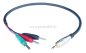 Preview: Klinkenstecker 3,5mm stereo auf 3x Bananenstecker