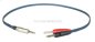 Preview: Miniklinkenstecker 3,5mm stereo auf 2 x Bananenstecker 4mm