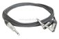 Preview: Y-Kabel ( 8x4 / 2x 0,22qmm ) - Klinke auf 2 x Winkelklinke ( DAP X-type )