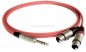 Preview: Klinkenstecker 6,3mm stereo auf 2x XLR-Buchsen (Neutrik) - Insertkabel ( C121 )