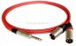 Preview: Klinkenstecker 6,3mm stereo auf 2x XLR-Stecker (Neutrik) - Insertkabel ( C121 )
