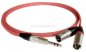 Preview: Klinkenstecker 6,3mm stereo auf 2x XLR-Stecker (DAP X-type) - Insertkabel (C121)