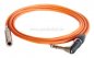 Preview: Klinkenstecker 6,3mm stereo gewinkelt auf Klinkenbuchse 6,3mm metall stereo ( DT )