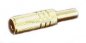 Preview: DIN-Stecker 3pol ( NYS 321G )-Pin 3 bel. auf Miniklinkenbuchse 3,5mm mono verg.