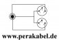 Preview: Stereoklinkenstecker 6,3mm auf 2 x XLR-Stecker (X-type) - Kabel 8x4 / 2x 0,22qmm
