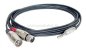 Preview: Stereoklinkenstecker 6,3mm auf 1x XLR-Stecker / 1x XLR-Buchse (8x4 / 2x 0,22qmm)