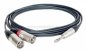 Preview: Stereoklinkenstecker 6,3mm auf 2 x XLR-Stecker (X-type) - Kabel 8x4 / 2x 0,22qmm