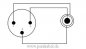 Preview: Mini XLR-Buchse RT3FC-B  auf Miniklinkenstecker 3,5mm stereo NYS 231( SC-Cicada SO-D14 )