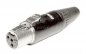 Preview: Miniklinkenstecker 3,5mm stereo auf Mini XLR-Buchse REAN (Neutrik) RT4FC-B ( 2x 0,22qmm )