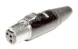 Preview: Miniklinkenstecker 3,5mm stereo mit Schraubverriegelung auf Mini XLR-Buchse RT4FC-B ( Tip an 2 ; Ring an 3 ) Preview: Miniklinkenstecker 3,5mm stereo mit Schraubverriegelung auf Mini XLR-Buchse RT4FC-B ( Tip an 2 ; Ring an 3 )