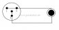 Preview: Klinkenstecker 6,3mm mono NYS201 auf Mini XLR-Buchse 4 polig RT4FC-B  ( 2x 0,22qmm )
