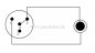 Preview: Klinkenstecker 6,3mm mono Neutrik auf Mini XLR-Buchse 4 polig Neutrik ( 2x 0,22qmm )