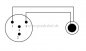 Preview: Miniklinkenstecker 3,5mm mono auf Mini XLR-Buchse REAN RT4FC-B ( 2x 0,22qmm )