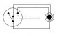 Preview: Miniklinkenstecker 3,5mm stereo auf Mini XLR-Buchse REAN  RT4FC-B ( 2x 0,22qmm )