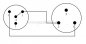 Preview: XLR-Buchse NC3FXX auf Mini XLR-Buchse RT4FC-B ( 2x 0,22qmm )